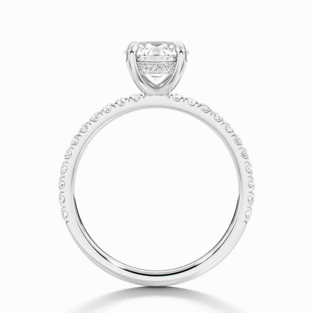 Guardian Spirit Round Moissanite Engagement Ring