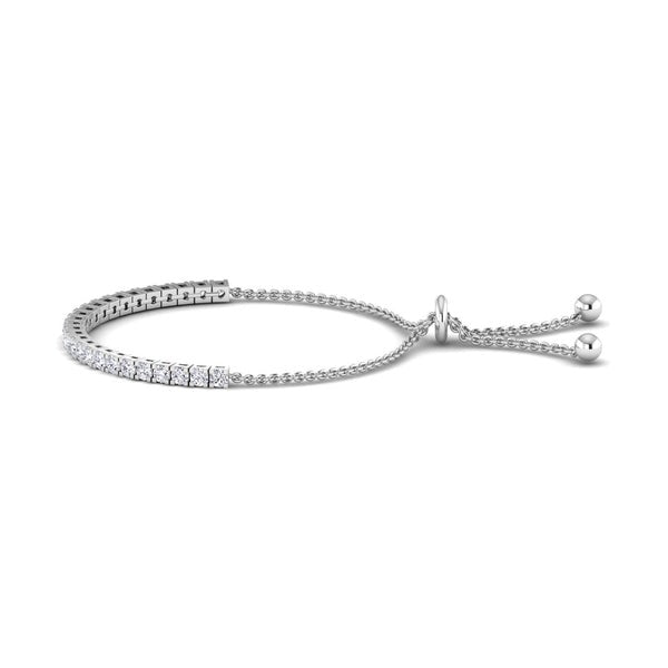 Half Chain Tennis Lab Grown Diamond Bracelet