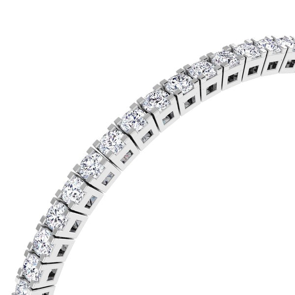 Half Chain Tennis Lab Grown Diamond Bracelet