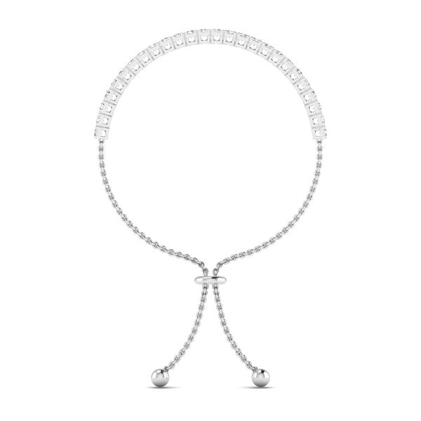 Half Chain Tennis Lab Grown Diamond Bracelet