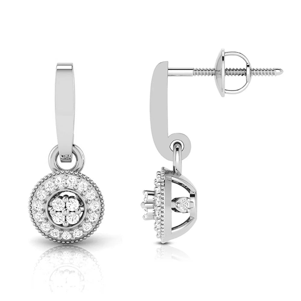 Halo Droop Lab Diamond Earrings