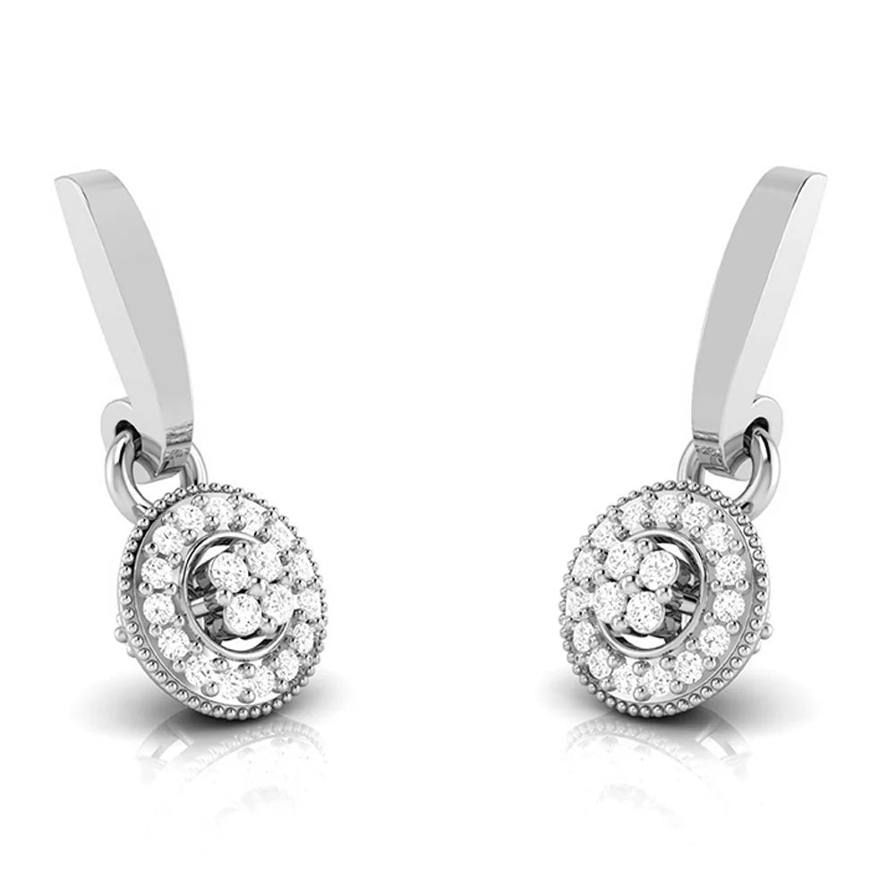 Halo Droop Lab Diamond Earrings