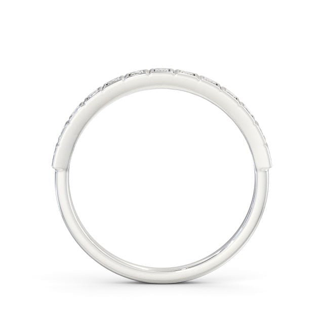 Hana Half Eternity Princess Lab Diamond Unique Bezel Set Ring