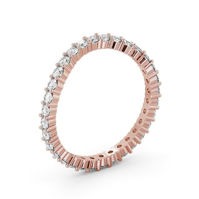 Hazel Full Eternity Round Lab Diamond Curved Ring