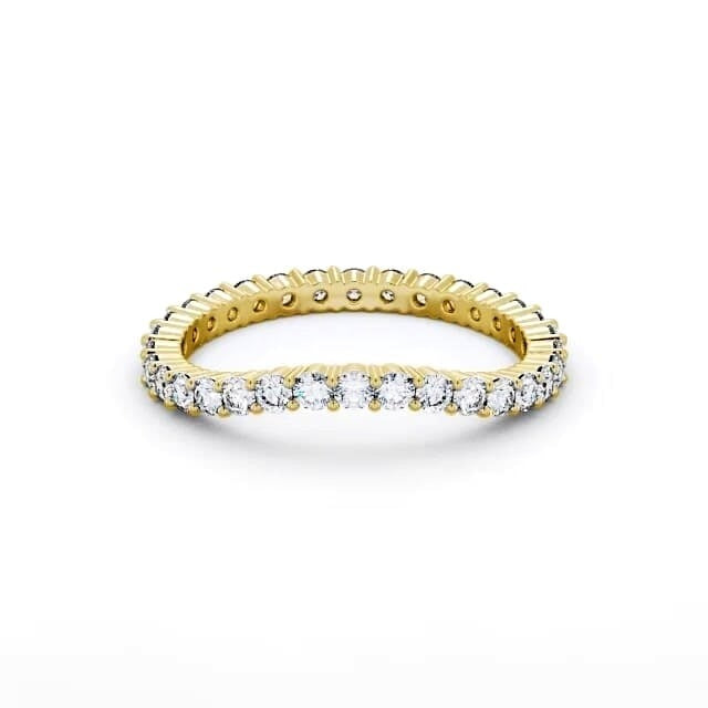 Hazel Full Eternity Round Lab Diamond Curved Ring