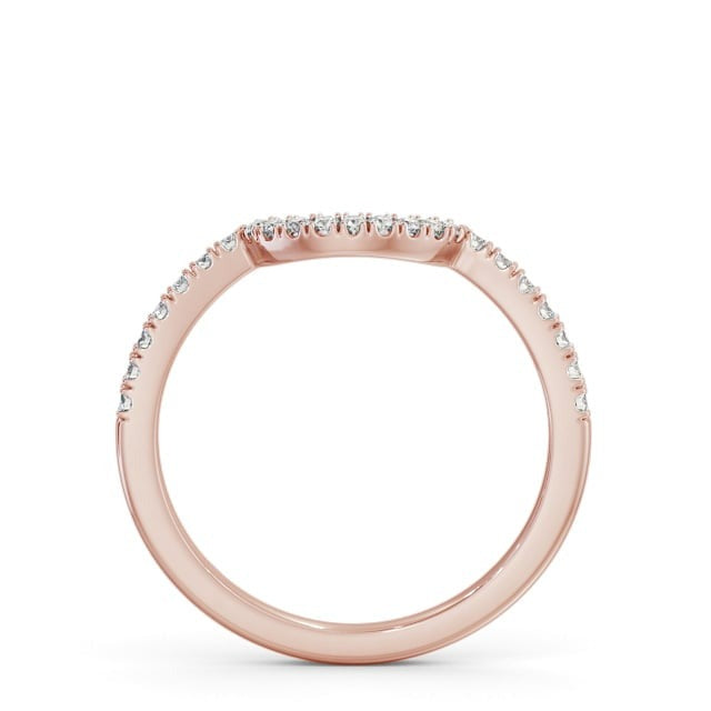 Hazel Half Eternity Round Lab Diamond Half Moon Design Ring