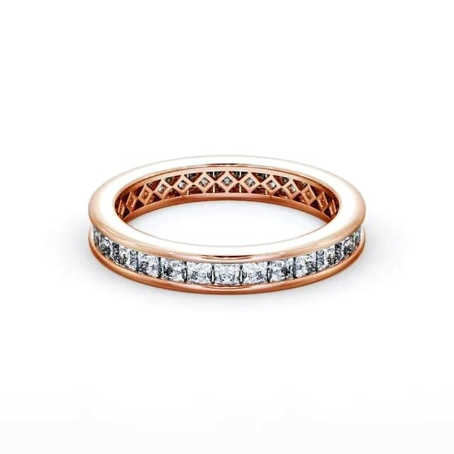 Hazel Princess Lab Diamond Channel Set Ring