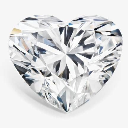 Heart Shaped Moissanite Losse Stone White Gold