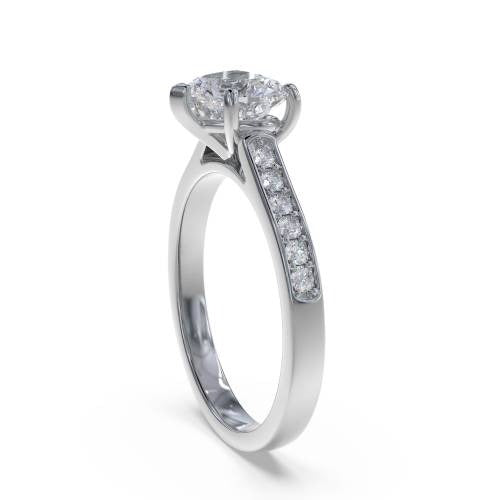 Heart Cut Shoulder Lab Grown Diamond Ring 4