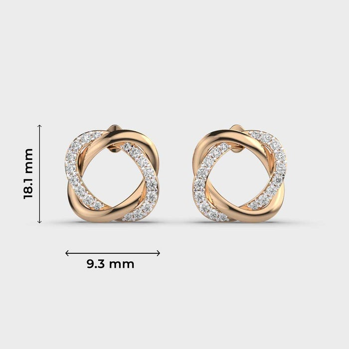 Horizon Studs Lab Diamond Earrings