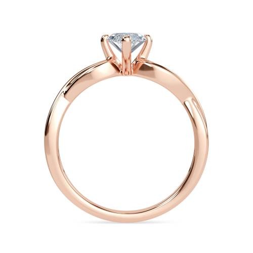 Infinity Love Swirl Marquise Lab Grown Diamond Ring