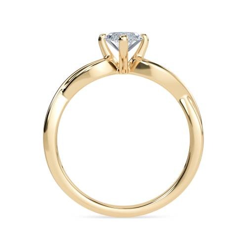 Infinity Love Swirl Marquise Lab Grown Diamond Ring