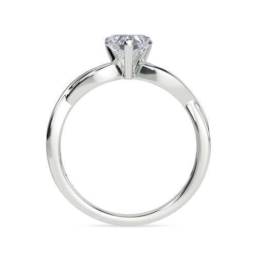 Infinity Love Swirl Heart Lab Grown Diamond Ring