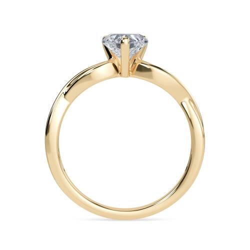 Infinity Love Swirl Heart Lab Grown Diamond Ring