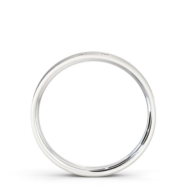 Iris Two Round Lab Diamonds Flat Court Wedding Ring