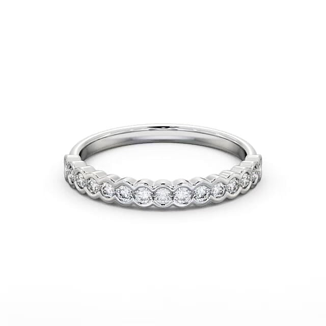 Isla Half Eternity Round Lab Diamond Open Bezel Setting Ring