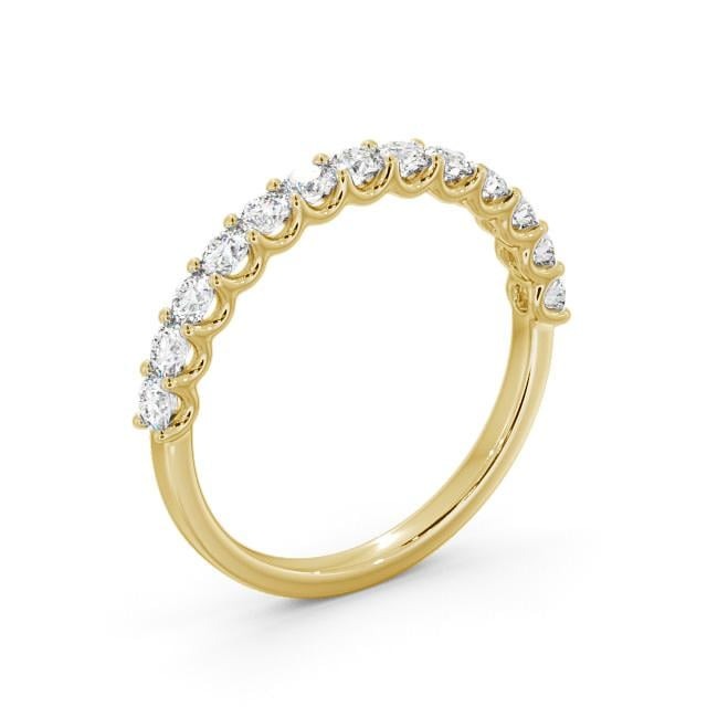 Isla Half Eternity Round Lab Diamond Sweeping Prongs Ring