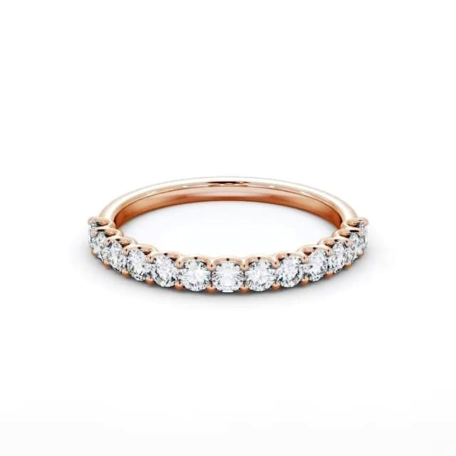 Isla Half Eternity Round Lab Diamond Sweeping Prongs Ring