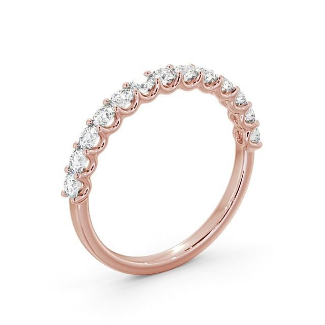 Isla Half Eternity Round Lab Diamond Sweeping Prongs Ring