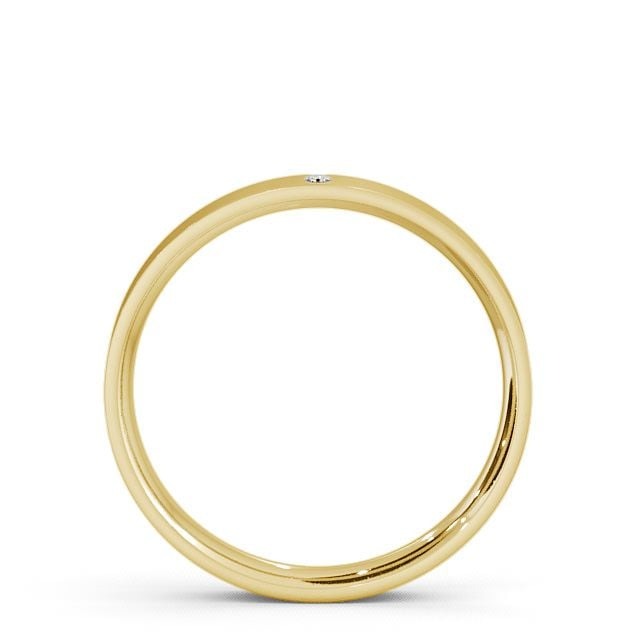 Ivy Round Single Lab Diamond Flat Court Wedding Ring