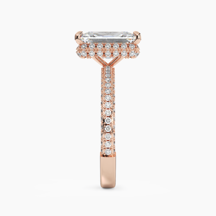 Gwen 4.5 Carat Radiant Cut Solitaire Lab Grown Diamond Ring in 14K Yellow Gold - View 9