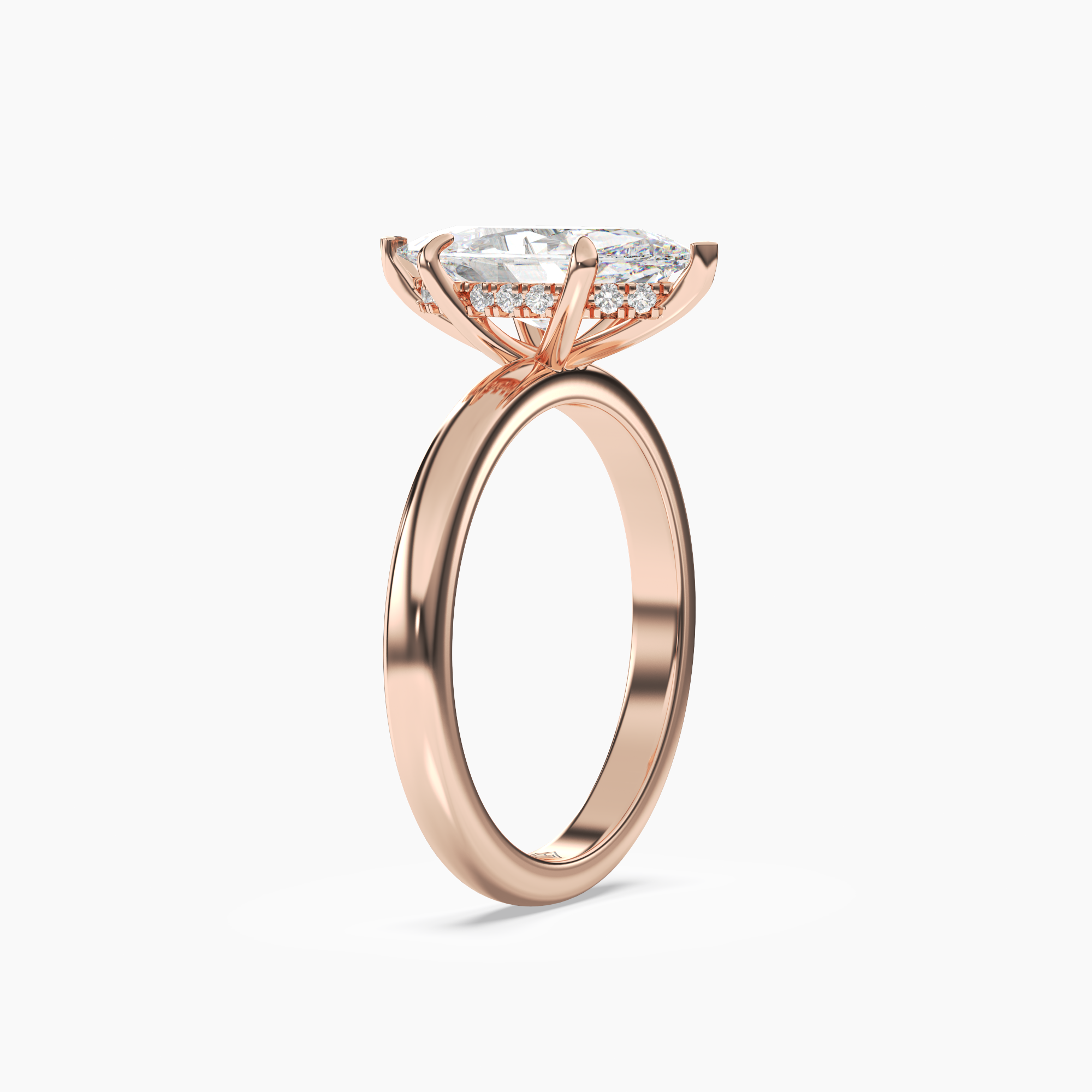 Penelope 4.5 Carat Marquise Cut Solitaire Lab Grown Diamond Ring in Silver - View 8
