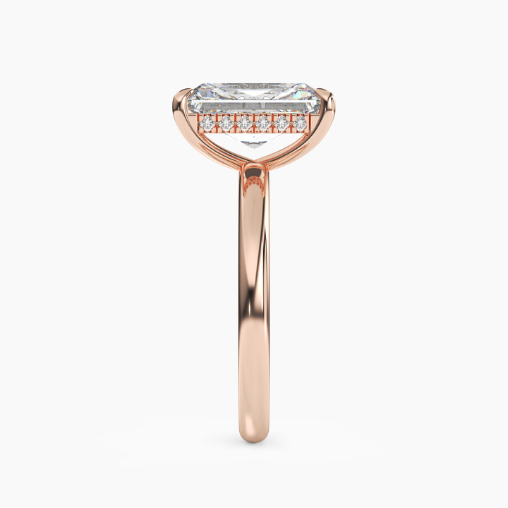 Penelope 1.5 Carat Radiant Cut Solitaire Lab Grown Diamond Ring in 14K Yellow Gold - View 9