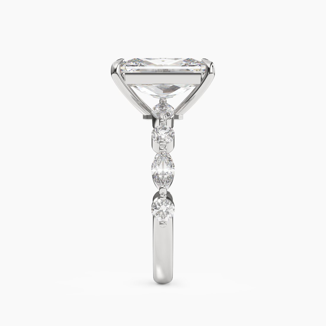 Sonnet Radiant Solitaire 1.5 Carat Lab Grown Diamond Engagement Ring in 14K Rose Gold