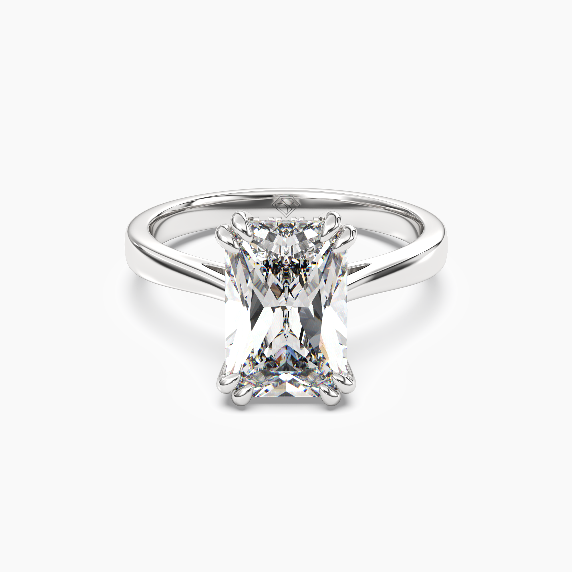 Daphne 1.5 Carat Radiant Cut Solitaire Lab Grown Diamond Ring in Platinum