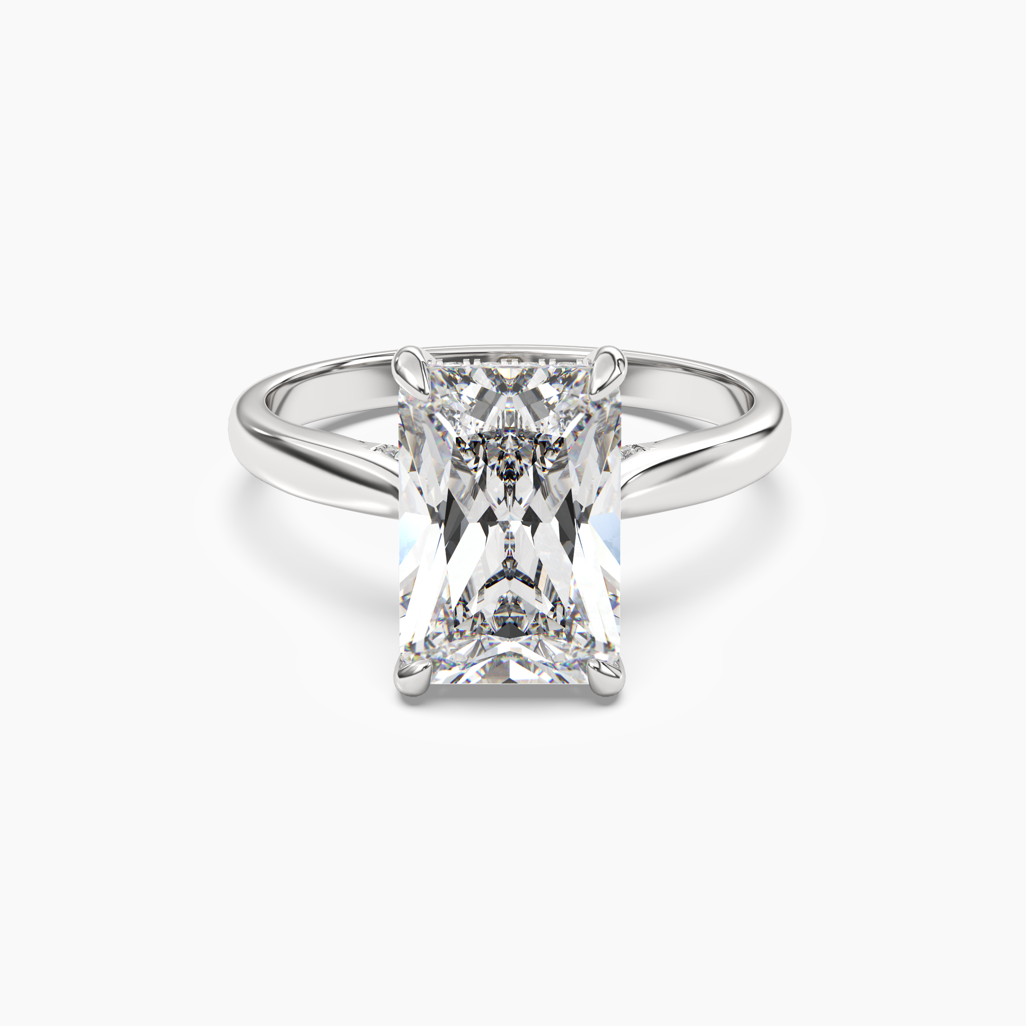 Genevieve 1.5 Carat Radiant Cut Solitaire Lab Grown Diamond Ring in Platinum