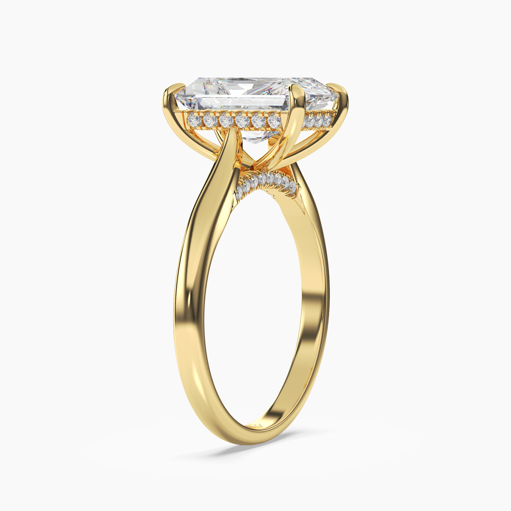 Genevieve 1.5 Carat Radiant Cut Solitaire Lab Grown Diamond Ring in Platinum - View 5