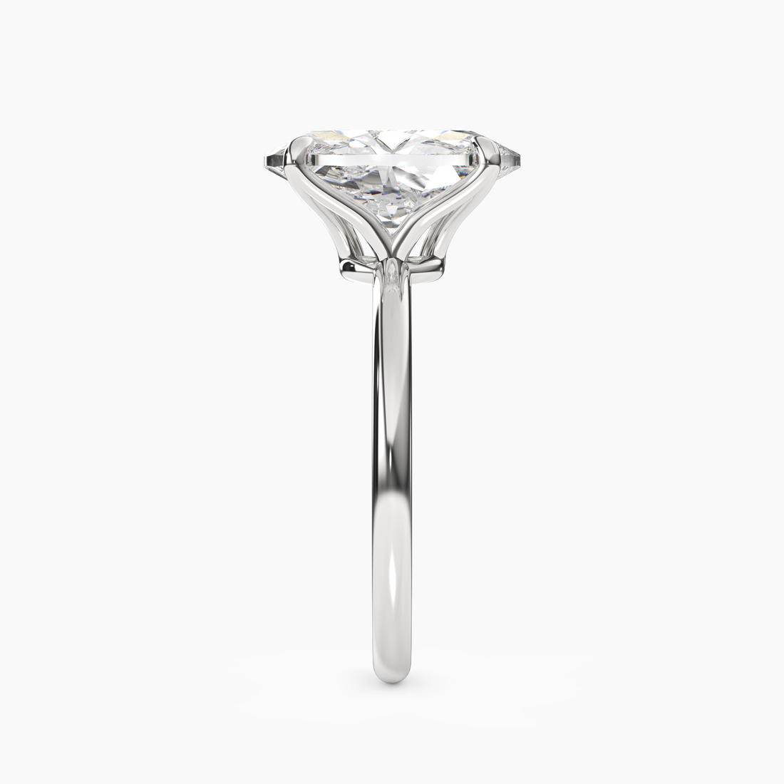 Brielle Oval Solitaire 1.5 Carat Lab Grown Diamond Engagement Ring in 18K Rose Gold