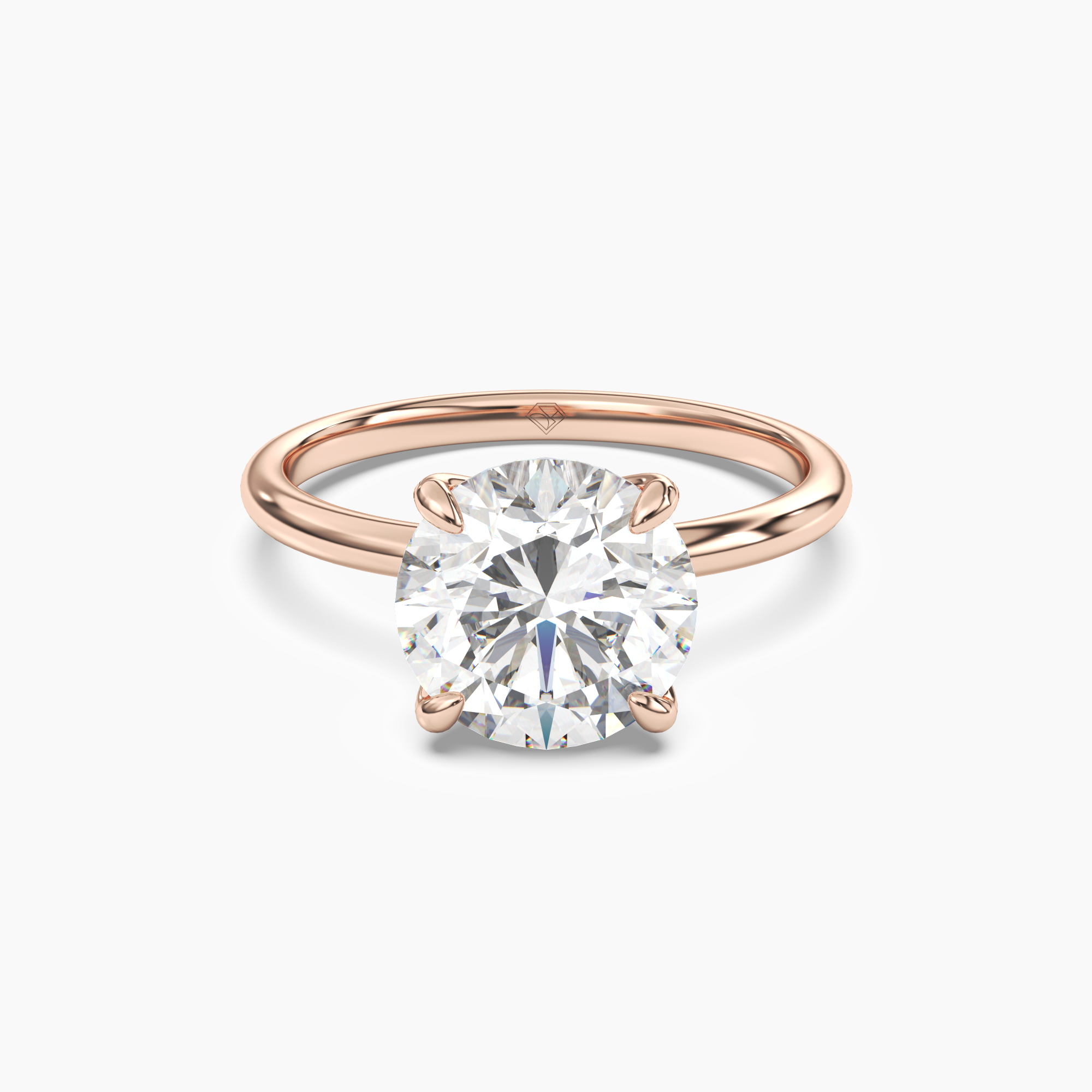 Isla 1 Carat Round Cut Solitaire Lab Grown Diamond Ring in Platinum - View 7