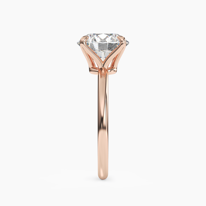Isla 1.5 Carat Round Cut Solitaire Lab Grown Diamond Ring in 14K Yellow Gold - View 9