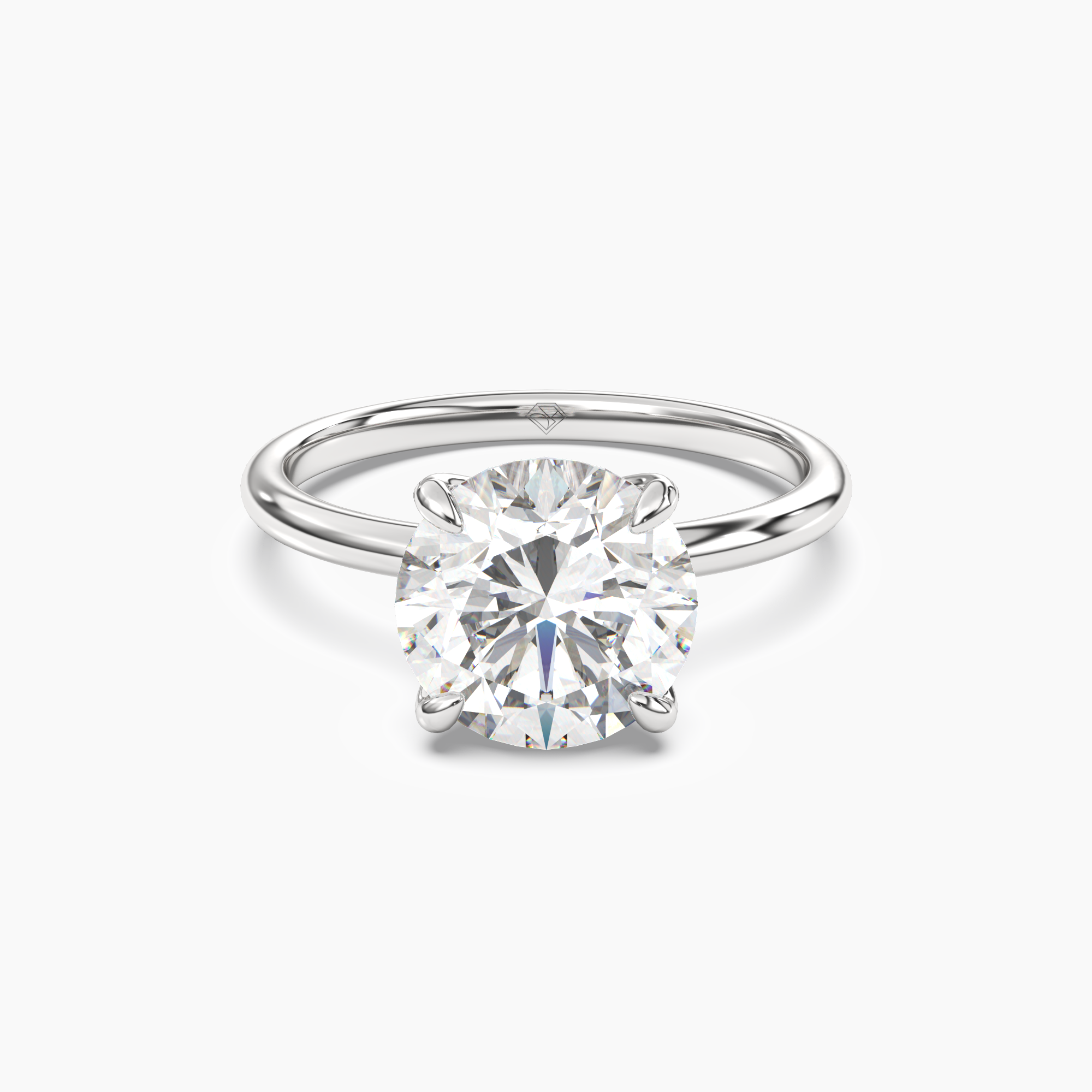 Isla 1 Carat Round Cut Solitaire Lab Grown Diamond Ring in 18K Yellow Gold - View 4