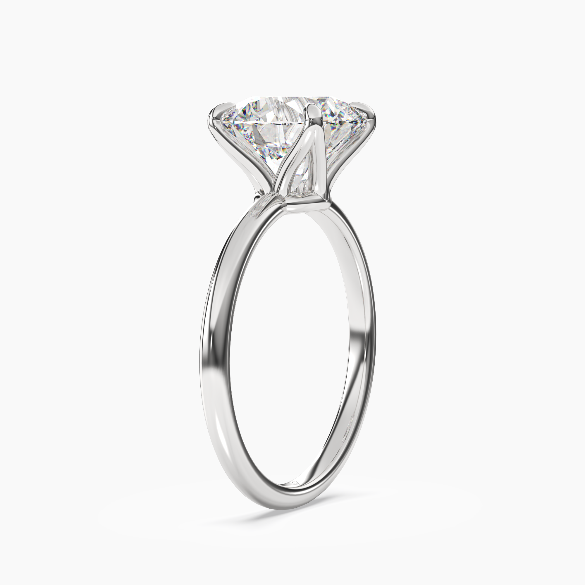 Isla 1.5 Carat Round Cut Solitaire Lab Grown Diamond Ring in 14K Yellow Gold - View 5