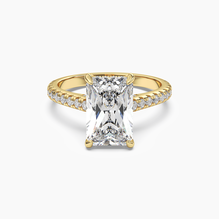 Juliet 1.5 Carat Radiant Cut Solitaire Lab Grown Diamond Ring in 14K Yellow Gold