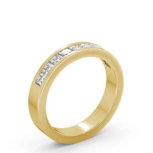 Juno Half Eternity Princess Moissanite Channel Set Ring