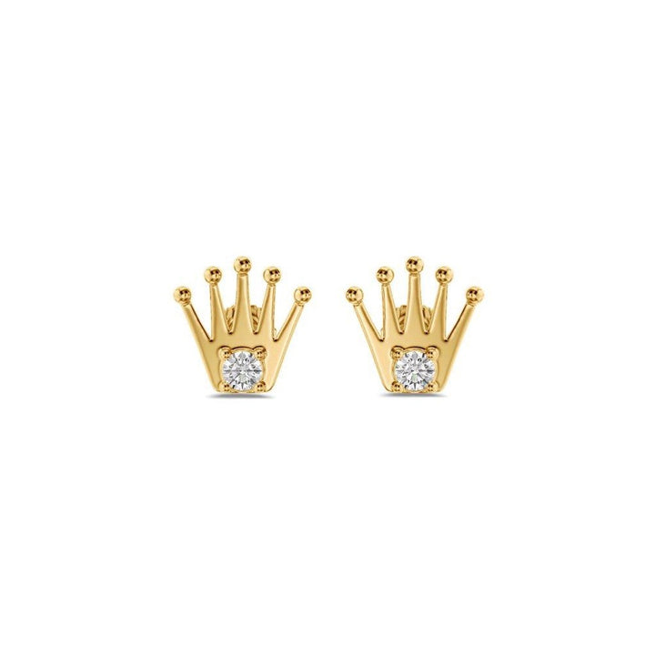 KING Diadem Stud Moissanite Earrings