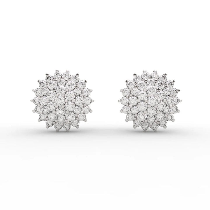 Lanish Pave Lab Diamond Earrings