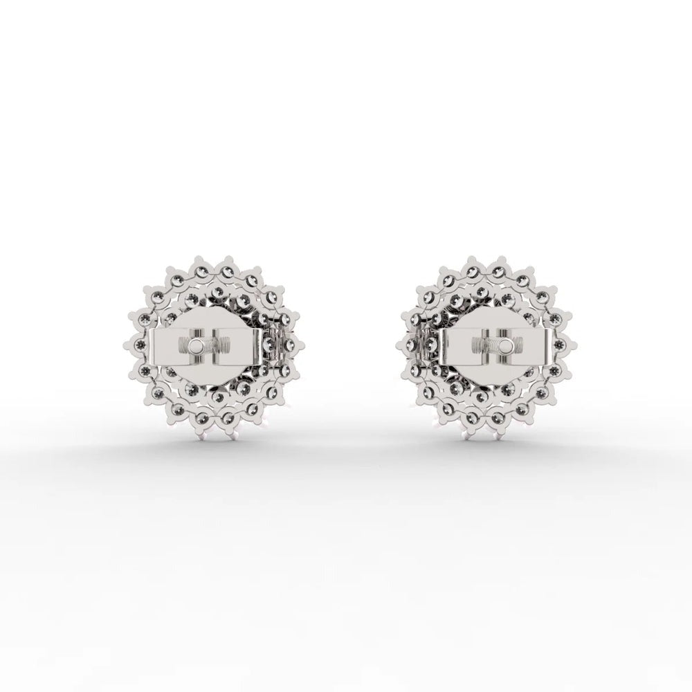 Lanish Pave Lab Diamond Earrings