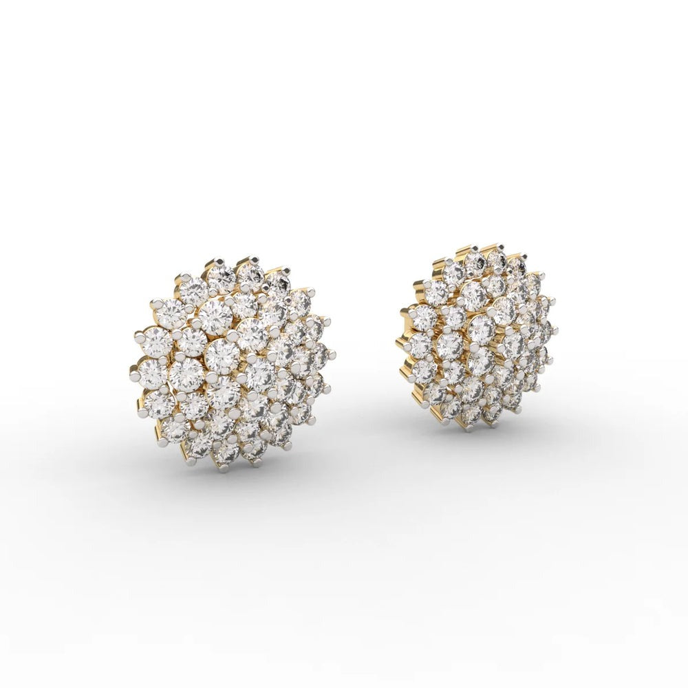 Lanish Pave Lab Diamond Earrings