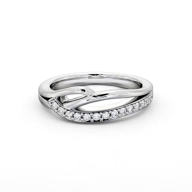 Lena Half Eternity Round Moissanite 0.14ct Sweeping Style Ring