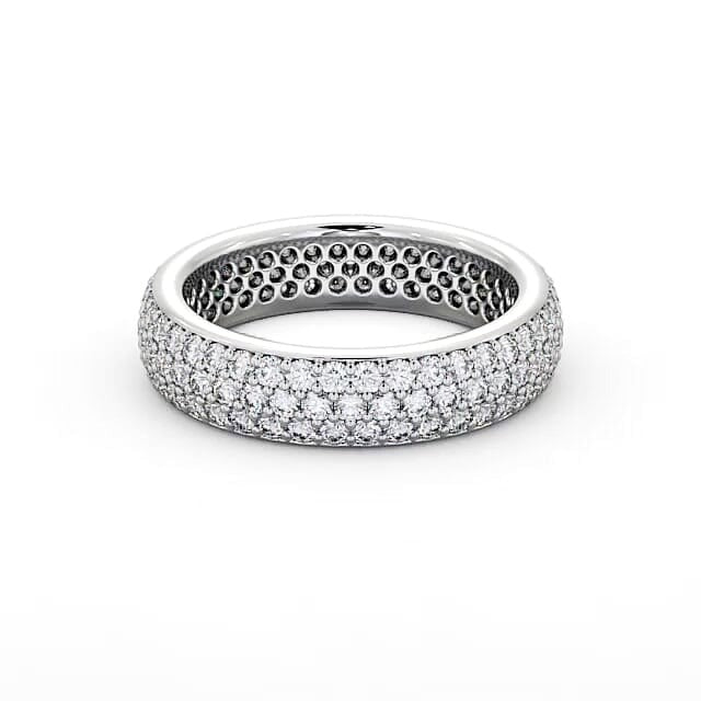 Livia Full Eternity 1.20ct Round Moissanite Pave Ring