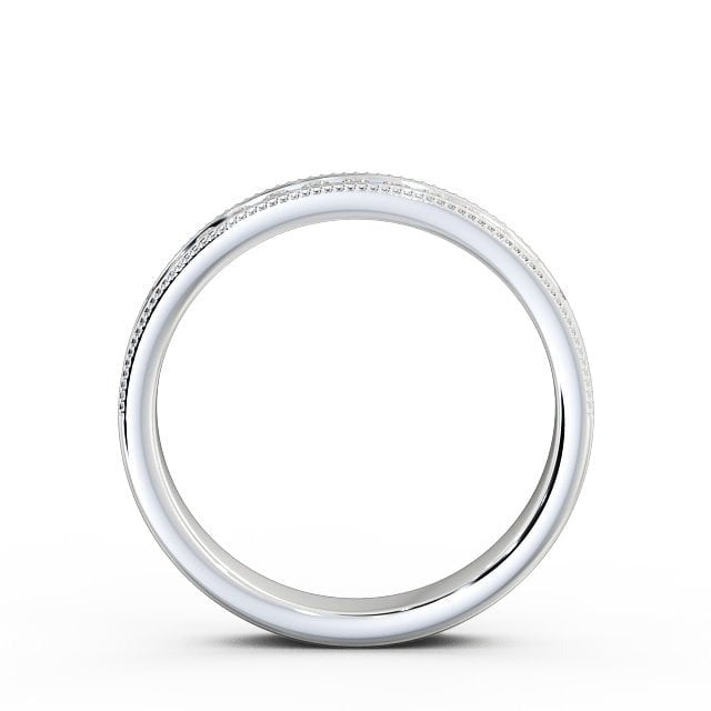 Livia Vintage Half Eternity Round Lab Diamond Channel Set Milgrain Ring