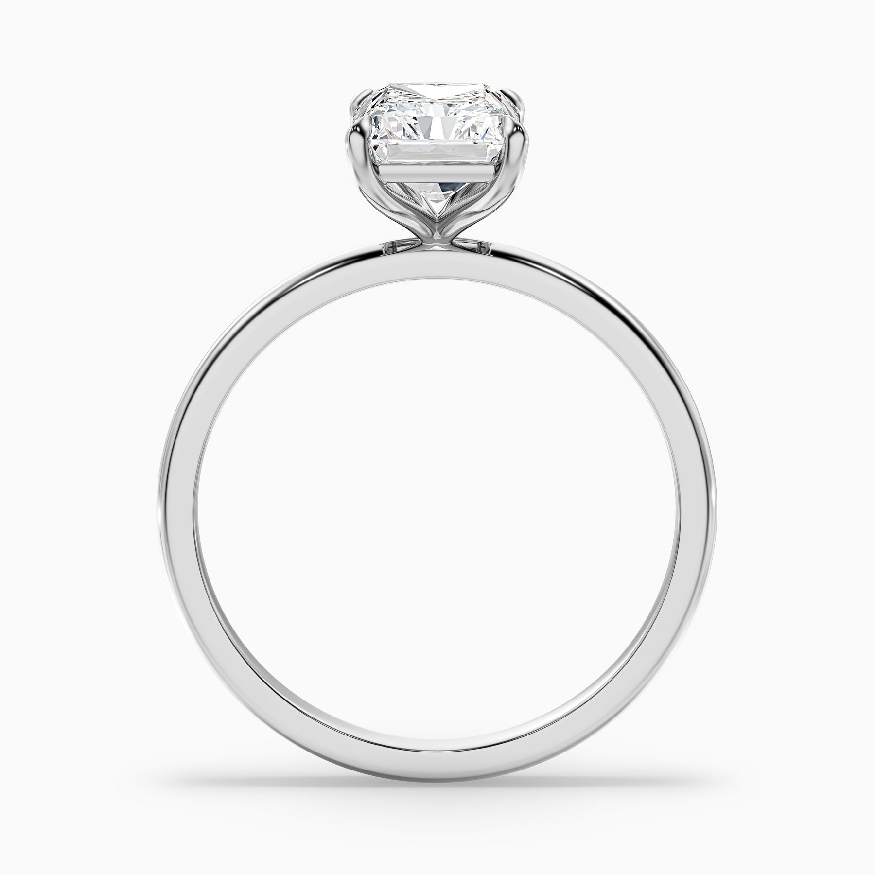Lumina Radiant Cut Solitaire Lab Diamond Ring