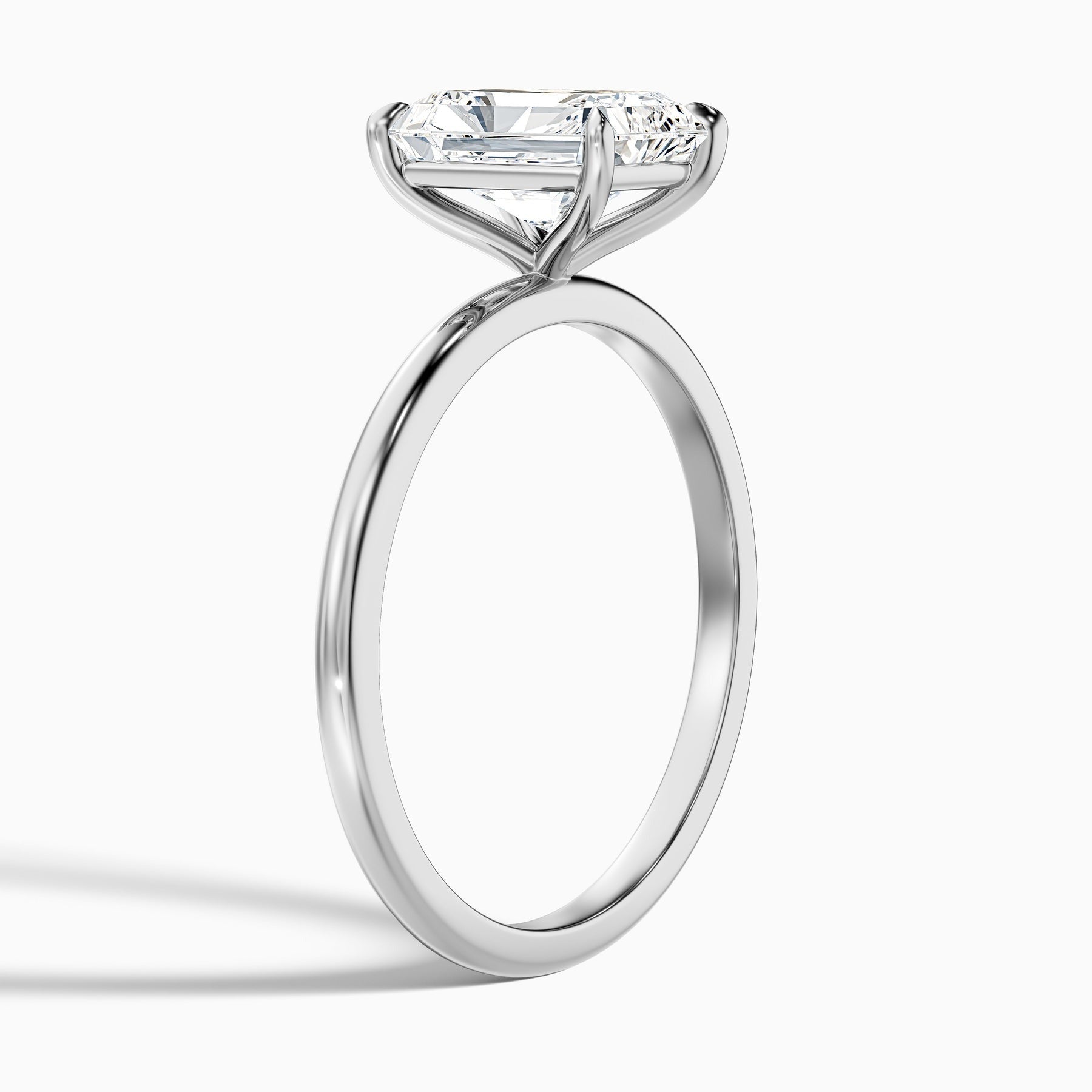 Lumina Radiant Cut Solitaire Lab Diamond Ring