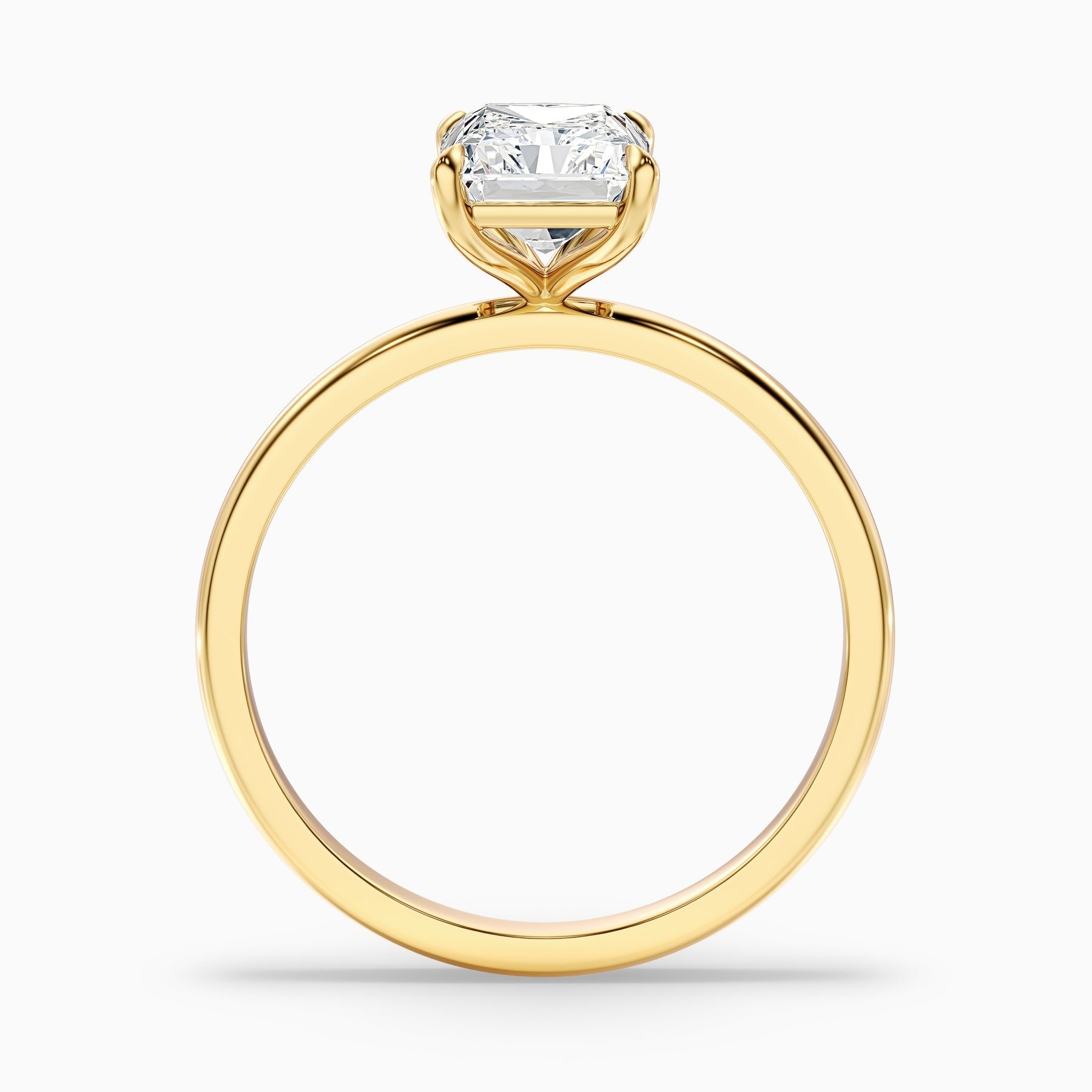 Lumina Radiant Cut Solitaire Lab Diamond Ring