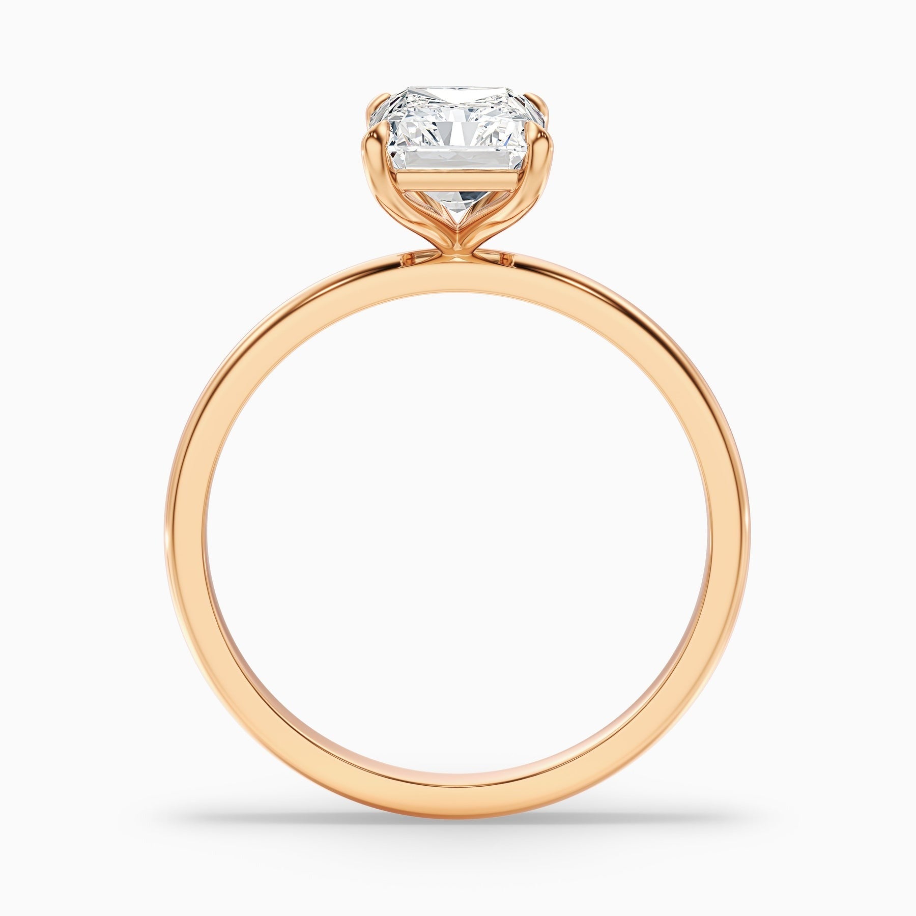 Lumina Radiant Cut Solitaire Lab Diamond Ring