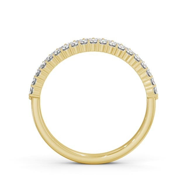 Luna Half Eternity Round Lab Diamond Double Row Ring